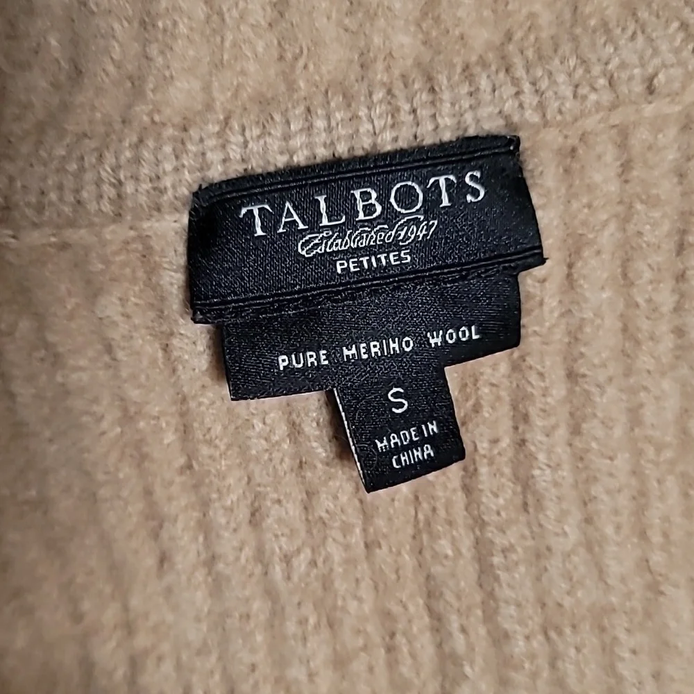 🍁Talbots pure merino wool open cardigan